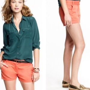 J.Crew Chino Shorts Coral